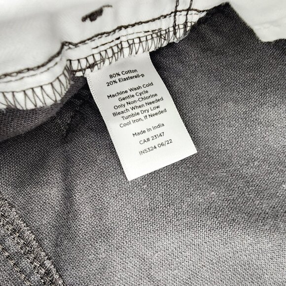 Talbots Womens Velveteen Straight Leg Pant Grey Stretch Cotton Elastane Size 8 - Picture 4 of 10